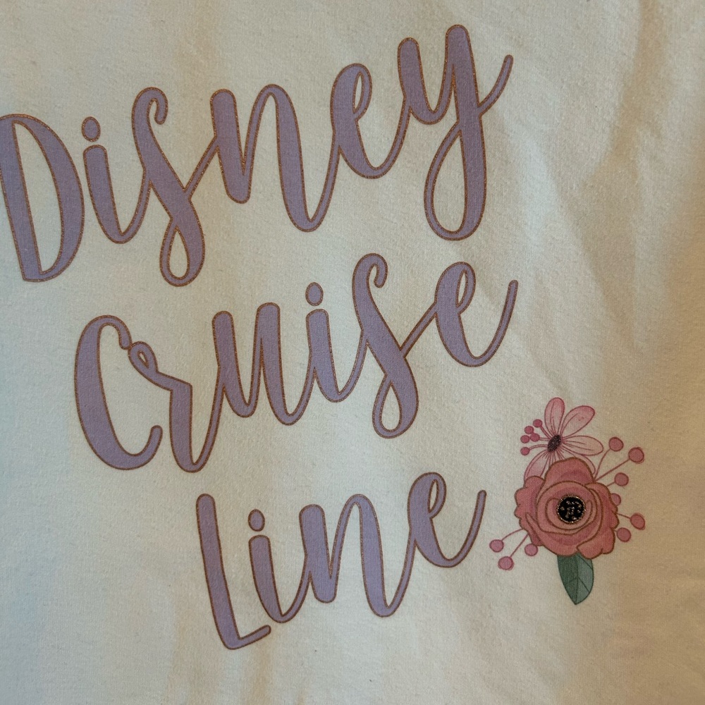 Disney Cruise Line Sweatshirt with Floral Accent